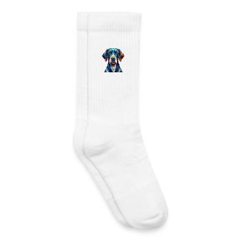 Belgische Pointer Hunderasse Bunte Karikatur Kawaii - Kinder Tennissocken - Weiß - Rechts