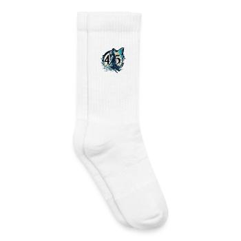 45 Jahre Fee Elfe Geburtstag Jubiläum Geschenk - Kinder Tennissocken - Weiß - Rechts