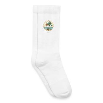 Palmeninsel Sonnenuntergang - Kinder Tennissocken - Weiß - Rechts