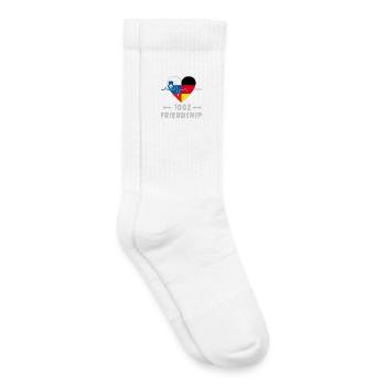 Slovenia and Germany 100% friendship - Kids Tennis Socks - white - Right