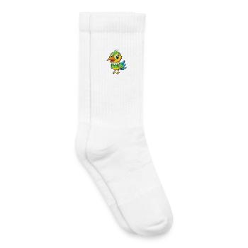 Bee Eater Cute Cartoon Character Kawaii Clipart - Kids Tennis Socks - white - Right