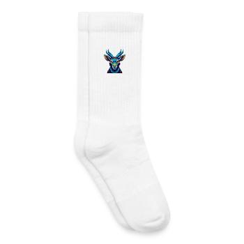 antilope coloré kawaii dessin animé personnage clipart - Chaussettes de tennis bio enfant - blanc - Droite
