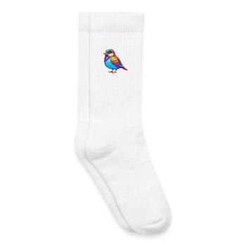 Spatz Bunte Kawaii Cartoon Figur Clipart - Kinder Tennissocken - Weiß - Rechts