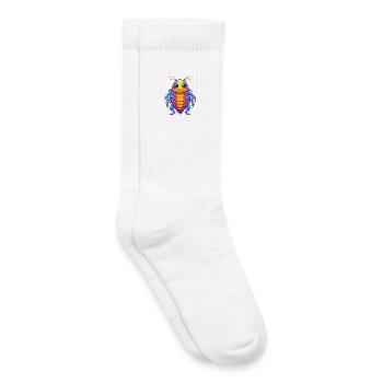 Seelaus buntes Kawaii Cartoon Meerestier - Kinder Tennissocken - Weiß - Rechts