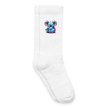 Koala - Chaussettes de tennis bio enfant - blanc - Droite