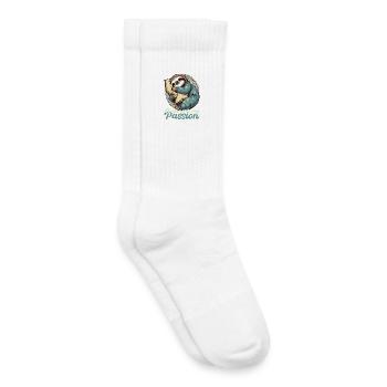 Faultier Schlafen Leidenschaft Geschenk - Kinder Tennissocken - Weiß - Rechts