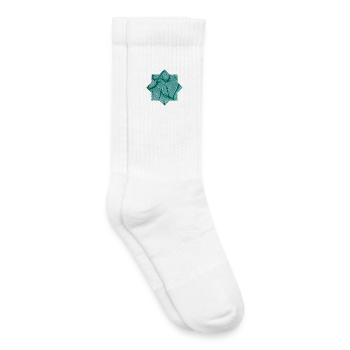 Sterne- handgemalt von Martina Eßer - Kinder Tennissocken - Weiß - Rechts