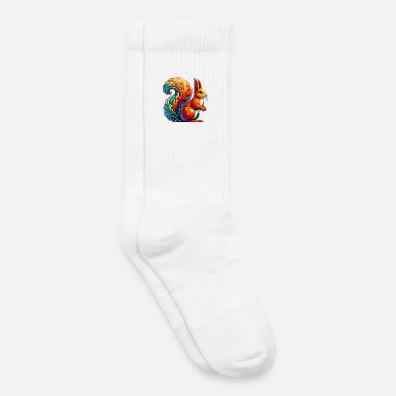 Eichhörnchen - Kinder Tennissocken - Weiß