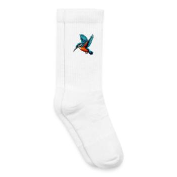 Martin-pêcheur - Chaussettes de tennis bio enfant - blanc - Droite