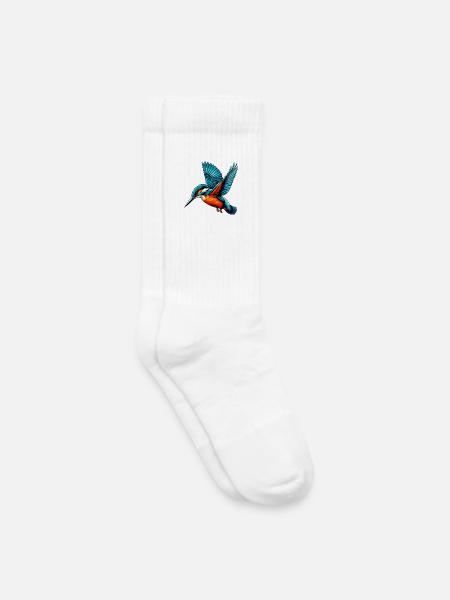 Eisvogel - Kinder Tennissocken - Weiß