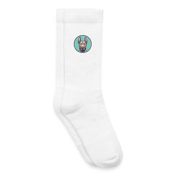 Thai Ridgeback Chien Race Dessin animé Kawaii Clipart - Chaussettes de tennis bio enfant - blanc - Droite