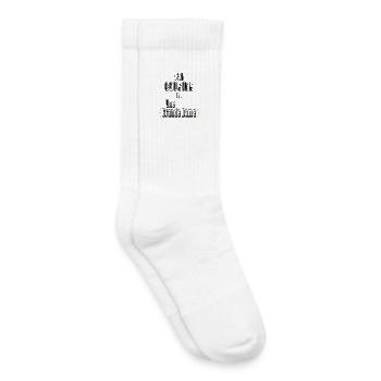 Ma Cousine Est Une Grande Dame - Chaussettes de tennis bio enfant - blanc - Droite