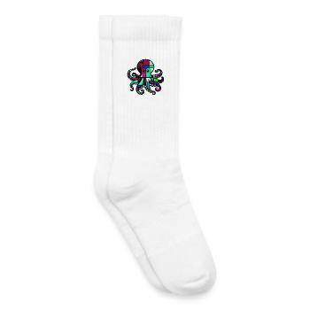 Octopus - Kids Tennis Socks - white - Right