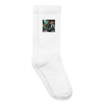 Zombie Loo - Chaussettes de tennis bio enfant - blanc - Droite