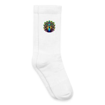 Peacock - Kids Tennis Socks - white - Right