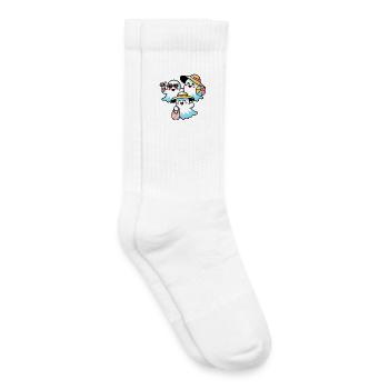 Süße Geister am Strand - Kinder Tennissocken - Weiß - Rechts