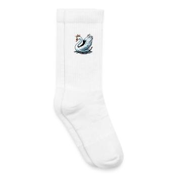 Schwan - Kinder Tennissocken - Weiß - Rechts