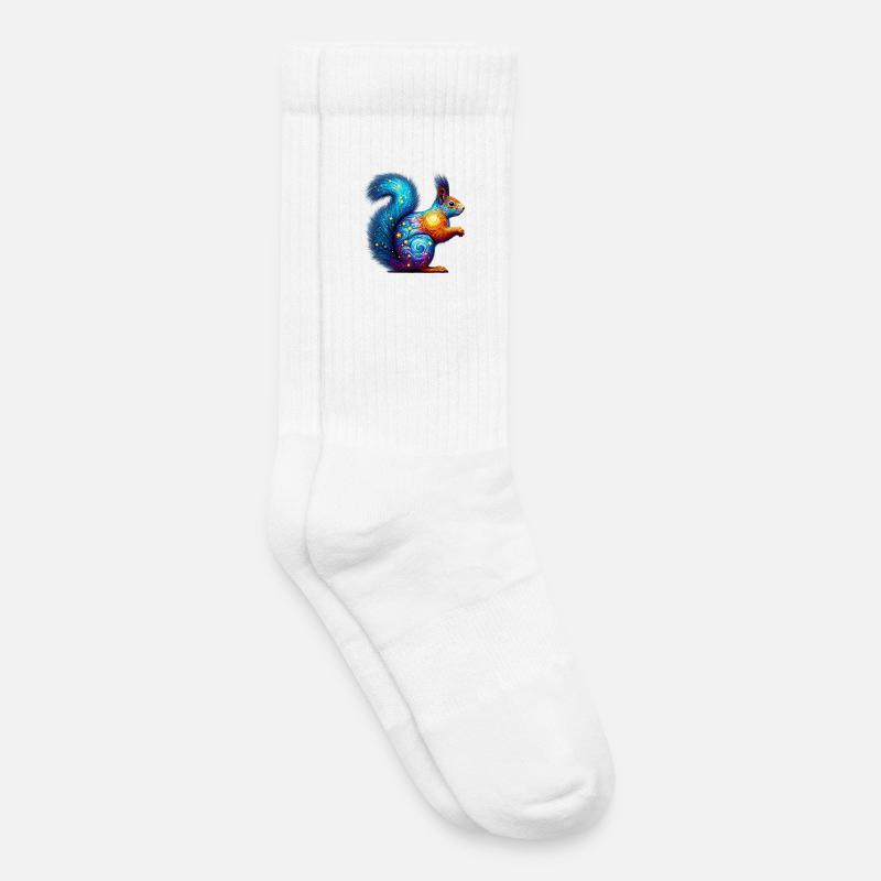 Eichhörnchen - Kinder Tennissocken - Weiß