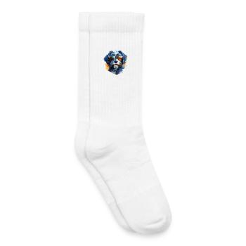 Bolonka Zwetna with sunglasses - Kids Tennis Socks - white - Right