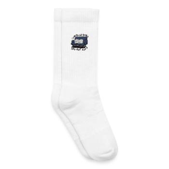 Sofa Nap Cat: I Tried So Hard - Kids Tennis Socks - white - Right