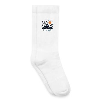 Mountains - Kids Tennis Socks - white - Right