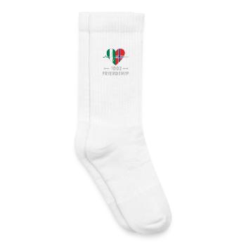 Nigeria and Norway 100% friendship - Kids Tennis Socks - white - Right