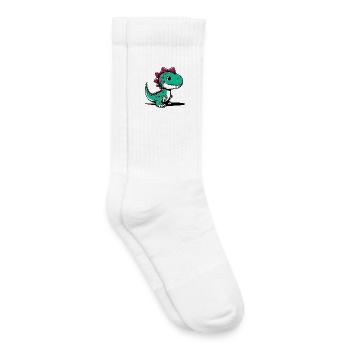 Dinosaurier - Kinder Tennissocken - Weiß - Rechts