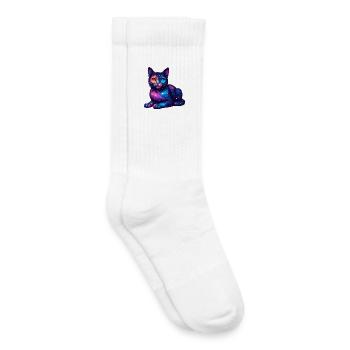 Katze - Kinder Tennissocken - Weiß - Rechts