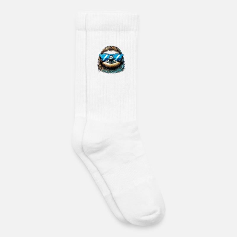 Faultier - Kinder Tennissocken - Weiß