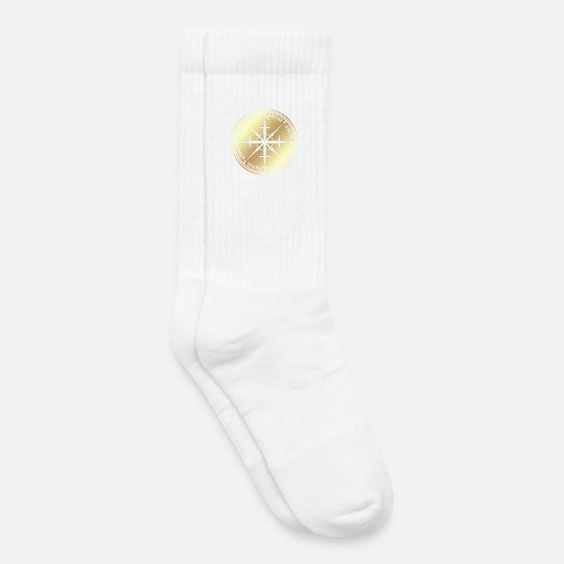 Windrose - Kinder Tennissocken - Weiß