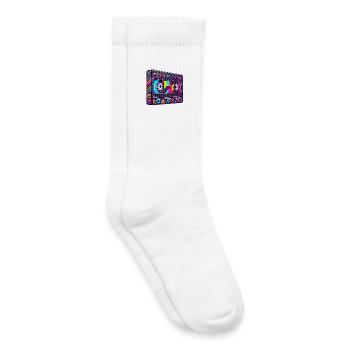 VHS et chill ? Cassette VHS des années 90 - Pure Nostalgie - Chaussettes de tennis bio enfant - blanc - Droite