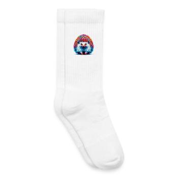 Hérisson - Chaussettes de tennis bio enfant - blanc - Droite