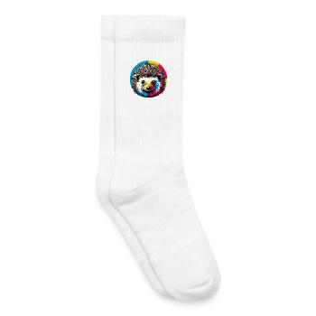 Hérisson - Chaussettes de tennis bio enfant - blanc - Droite