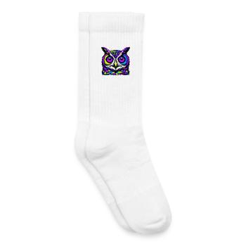 Eule - Kinder Tennissocken - Weiß - Rechts