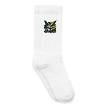 Eule - Kinder Tennissocken - Weiß - Rechts