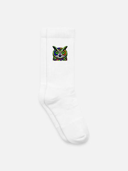 Eule - Kinder Tennissocken - Weiß