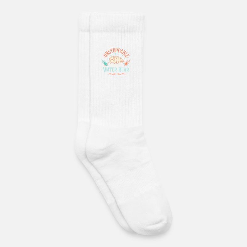 Unaufhaltsames Bärtierchen - Kinder Tennissocken - Weiß