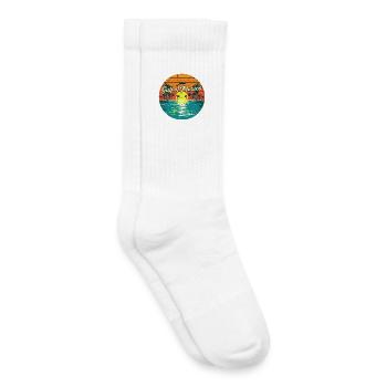 Golf von Mexiko Strand Palmen Sommerferien tshirt - Kinder Tennissocken - Weiß - Rechts