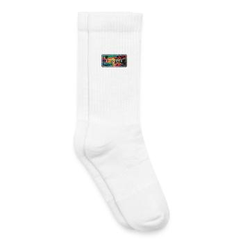 El Gouna Égypte Vintage Sign Design - Chaussettes de tennis bio enfant - blanc - Droite