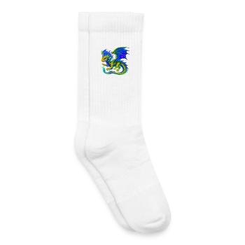 Drache - Kinder Tennissocken - Weiß - Rechts
