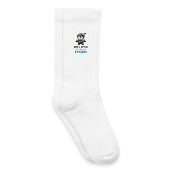 Bayerischer Pinguin - Kinder Tennissocken - Weiß - Rechts