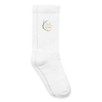 Danke das du uns beim Wachsen geholfen hast! - Kinder Tennissocken - Weiß - Rechts
