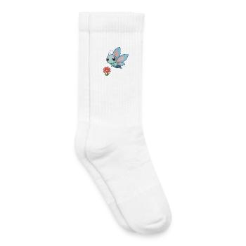 Baby Colorful Dragonfly Near a Flower - Kids Tennis Socks - white - Right