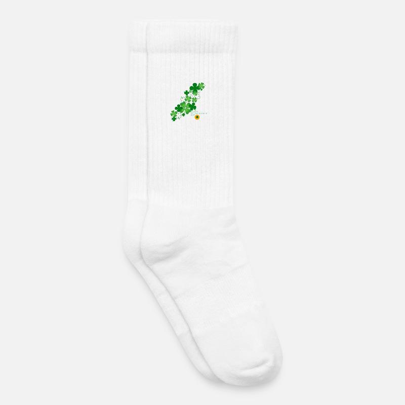 St. Patrick´s Day - Kinder Tennissocken - Weiß
