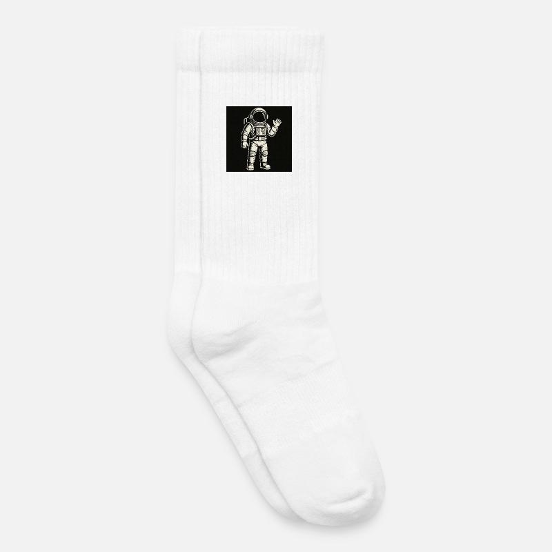 Copain de l’espace - Chaussettes de tennis bio enfant - blanc