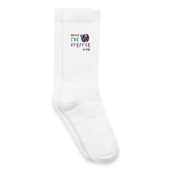 Keep Calm – The Sprayer - Kinder Tennissocken - Weiß - Rechts