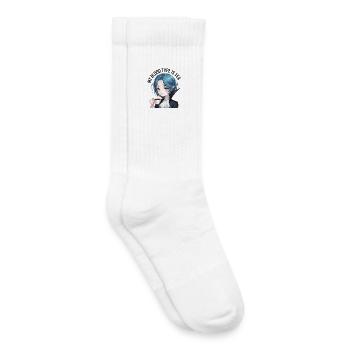 Meine Blutgruppe ist Tee - Kinder Tennissocken - Weiß - Rechts