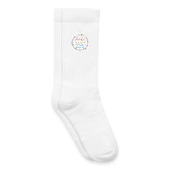 Danke das du mir beim Wachsen geholfen hast! - Kinder Tennissocken - Weiß - Rechts