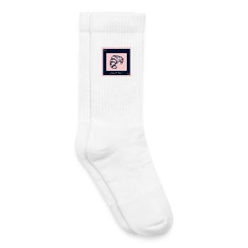 CROISSANT AMOUR POUR TOI - Chaussettes de tennis bio enfant - blanc - Droite