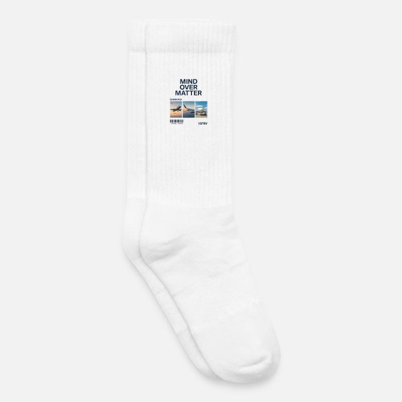 Mind Over Matter: Edinburgh Triptychon - Kinder Tennissocken - Weiß
